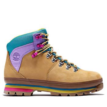 Timberland Női Euro Hiker Mixed-Media Túrabakancs Teve